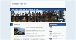 Desktop Screenshot of hawkestoneyachtclub.com